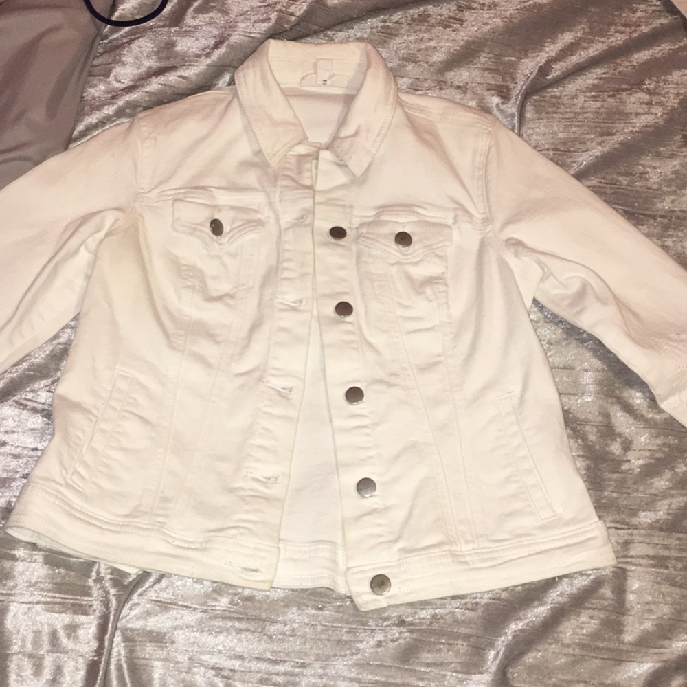 White jean jacket